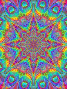 Preview wallpaper mandala, pattern, abstraction, colorful