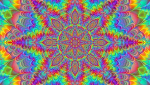 Preview wallpaper mandala, pattern, abstraction, colorful