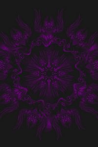 Preview wallpaper mandala, pattern, abstraction, purple, dark