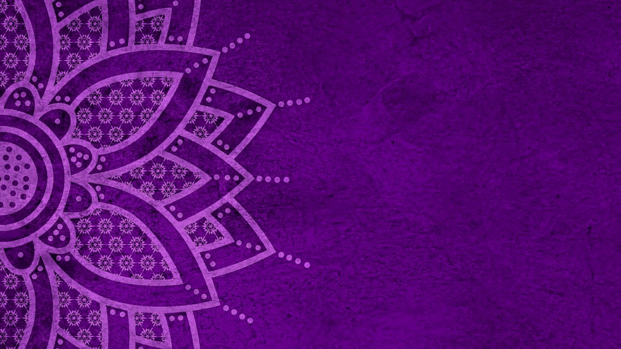 Wallpaper mandala, pattern, background, purple