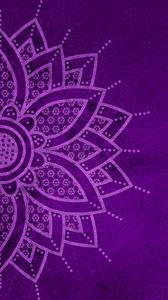 Preview wallpaper mandala, pattern, background, purple