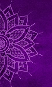 Preview wallpaper mandala, pattern, background, purple