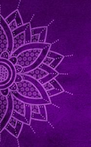 Preview wallpaper mandala, pattern, background, purple