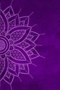 Preview wallpaper mandala, pattern, background, purple