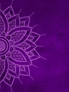 Preview wallpaper mandala, pattern, background, purple