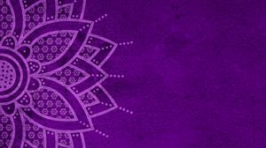 Preview wallpaper mandala, pattern, background, purple