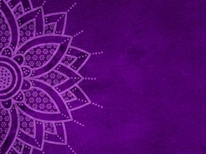 Preview wallpaper mandala, pattern, background, purple