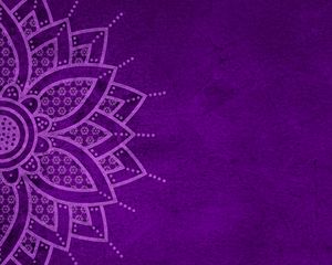 Preview wallpaper mandala, pattern, background, purple