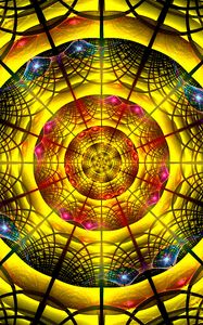 Preview wallpaper mandala, pattern, bright, fractal, abstraction