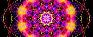 Preview wallpaper mandala, pattern, colorful, abstraction