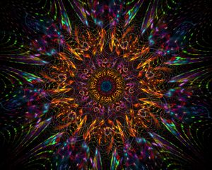 Preview wallpaper mandala, pattern, colorful, tangled, abstraction