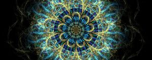 Preview wallpaper mandala, pattern, fractal, tangled, abstraction