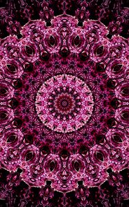 Preview wallpaper mandala, pattern, kaleidoscope, abstraction, purple