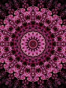 Preview wallpaper mandala, pattern, kaleidoscope, abstraction, purple