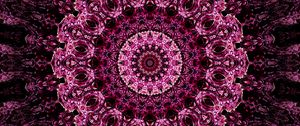 Preview wallpaper mandala, pattern, kaleidoscope, abstraction, purple