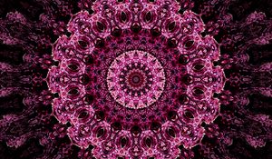 Preview wallpaper mandala, pattern, kaleidoscope, abstraction, purple