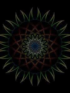 Preview wallpaper mandala, pattern, ornament, art