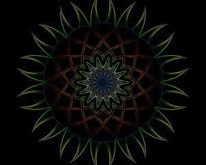 Preview wallpaper mandala, pattern, ornament, art