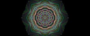 Preview wallpaper mandala, patterns, line art, prismatic, chromatic