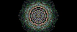 Preview wallpaper mandala, patterns, line art, prismatic, chromatic