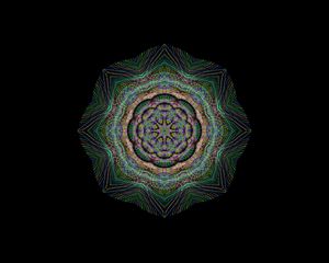 Preview wallpaper mandala, patterns, line art, prismatic, chromatic