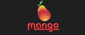 Preview wallpaper mango, fruit, inscription, vector