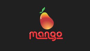 Preview wallpaper mango, fruit, inscription, vector