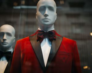 Preview wallpaper mannequin, suit, men, fashion, style, tie, jacket