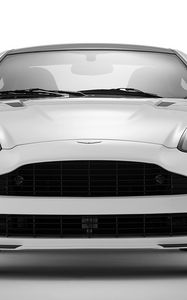 Preview wallpaper mansory aston martin, vanquish, 2005, white, front view, auto