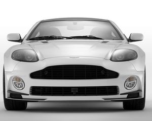 Preview wallpaper mansory aston martin, vanquish, 2005, white, front view, auto