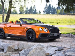 Preview wallpaper mansory, bentley, continental, gtc, side view