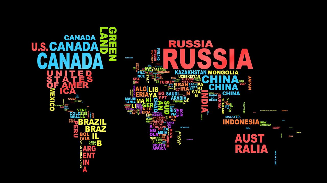 Wallpaper map, country, globe, world