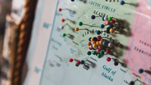 Preview wallpaper map, pins, tags, travel