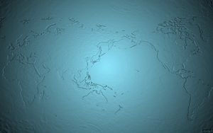 Preview wallpaper map, planet, paint, blue