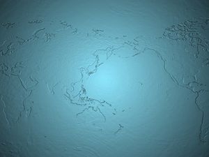 Preview wallpaper map, planet, paint, blue