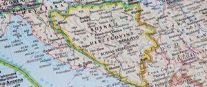 Preview wallpaper map, travel, bosnia and herzegovina