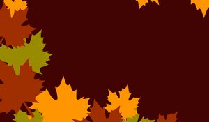 Preview wallpaper maple, leaves, autumn, art