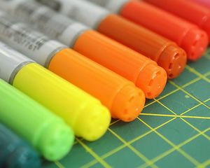 Preview wallpaper markers, colored, felt pens, caps