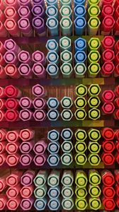 Preview wallpaper markers, colorful, caps