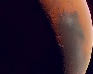 Preview wallpaper mars, planet, brown, surface, space