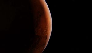 Preview wallpaper mars, planet, space, brown, surface