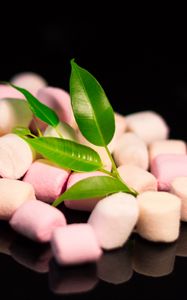 Preview wallpaper marshmallow, dessert, food, pink