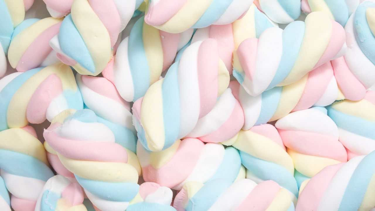 Wallpaper marshmallow, spiral, pastel, sweet