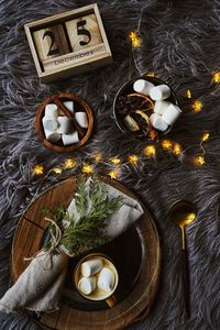 Preview wallpaper marshmallows, cup, drink, christmas, decoration