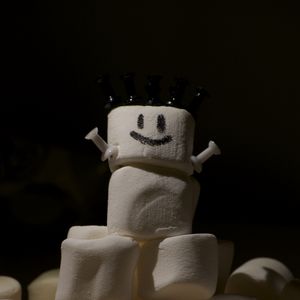 Preview wallpaper marshmallows, sweets, snowman, funny