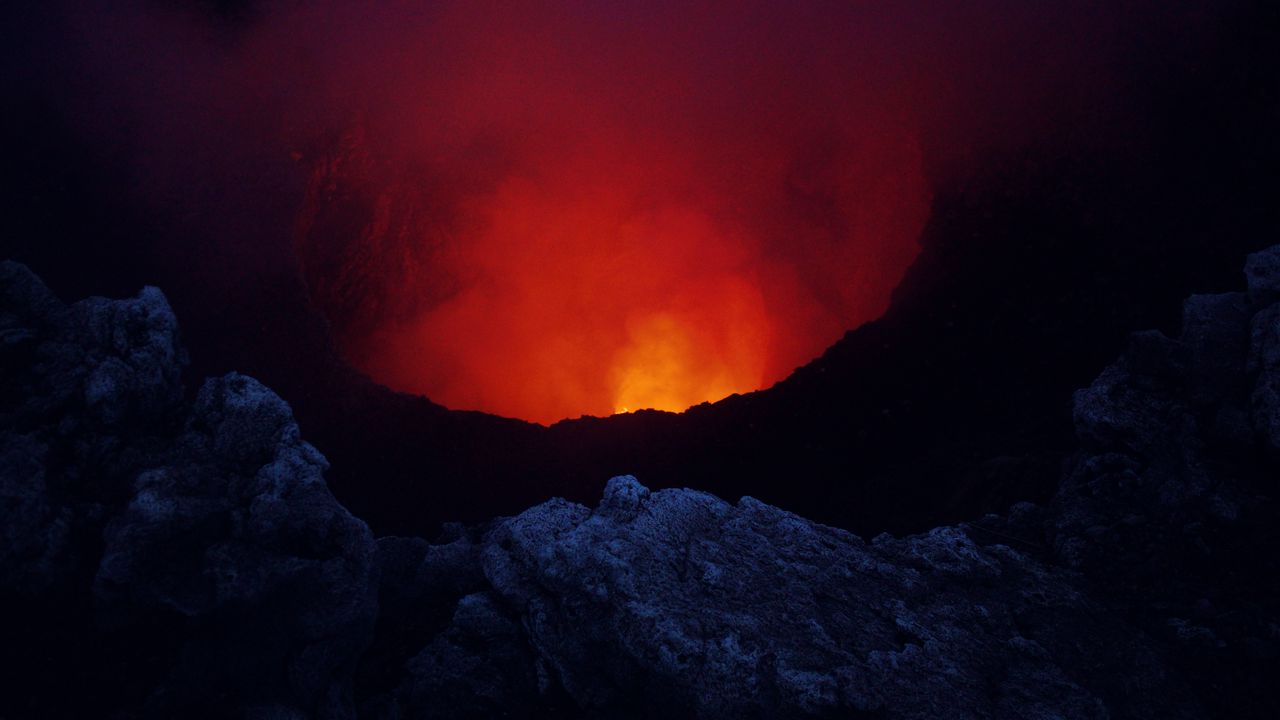 Wallpaper masaya, volcano, lava, nicaragua