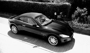 Preview wallpaper maserati, black, top view, style