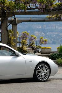 Preview wallpaper maserati, gs, zagato, gray, side view