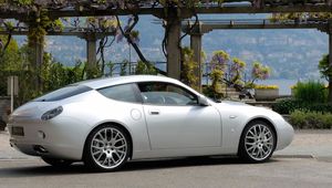 Preview wallpaper maserati, gs, zagato, gray, side view