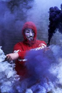 Preview wallpaper mask, anonymous, colored smoke